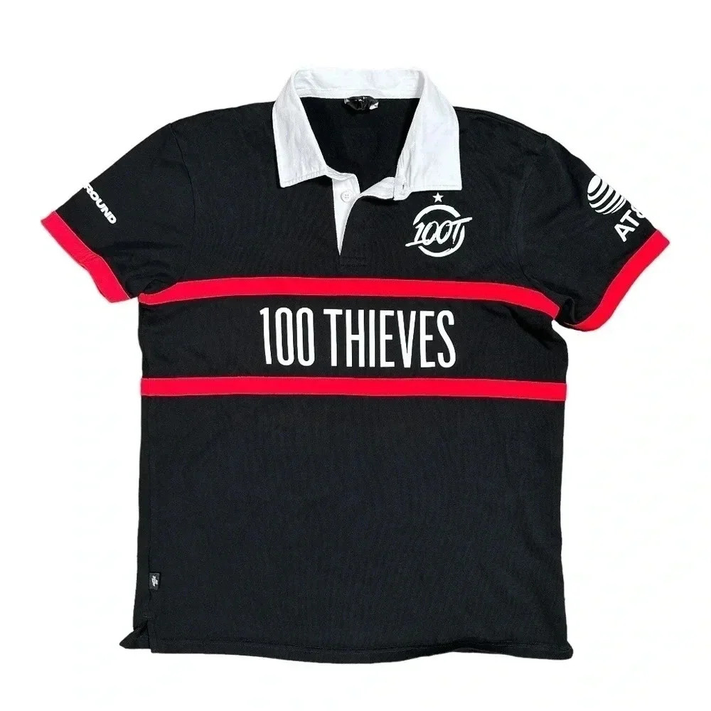 100  Thieves Sniper 2022 Black Primary Rugby Jersey Gaming Mens Medium